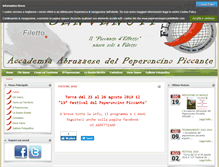 Tablet Screenshot of peperoncinopiccantefiletto.com